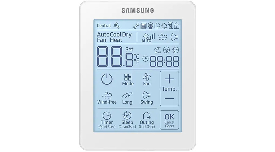 Image of Samsung MWR-SH11N érintőkijelzős vezetékes fali távirányító
