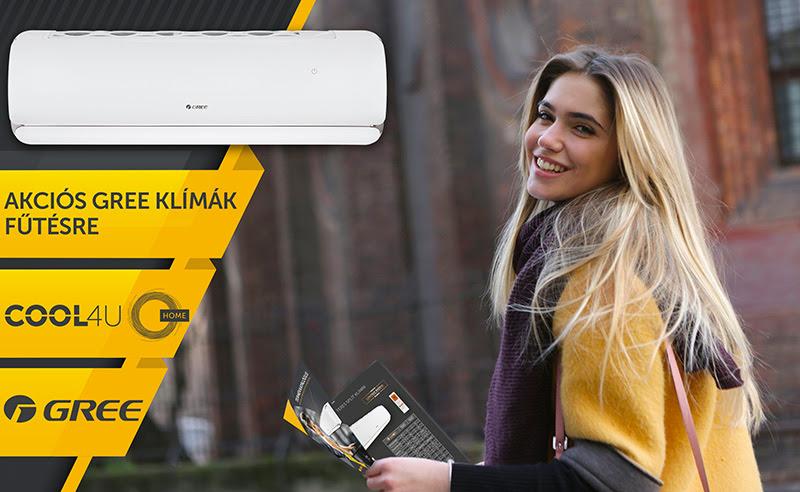 Akciós fűtésre optimalizált Gree klímák