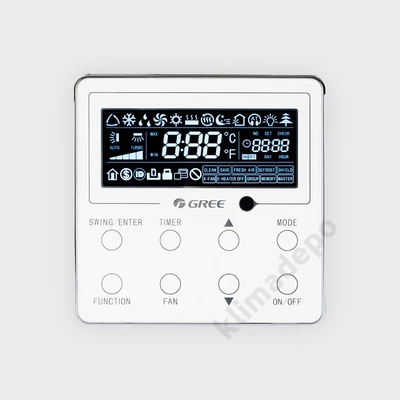 Gree Z4E351B (XK26) digiális fali vezérlő parapetes / mennyezeti / magasoldalfali fan-coil-okhoz